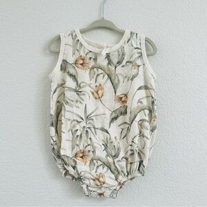 Rylee + Cru Tropical Print Bubble Romper Onesie